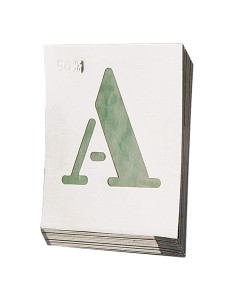 ABECEDARIO EGYPT ALUMINIO ROTULAR 40MM.