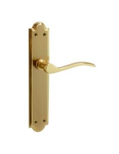 MANILLA C/PLACA.  LATÓN. 45xh242 mm.